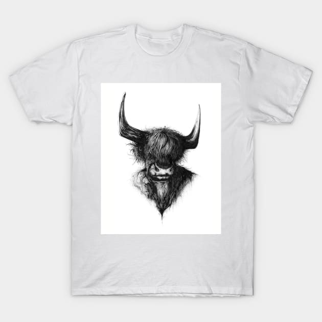 highland horns T-Shirt by David Dots
